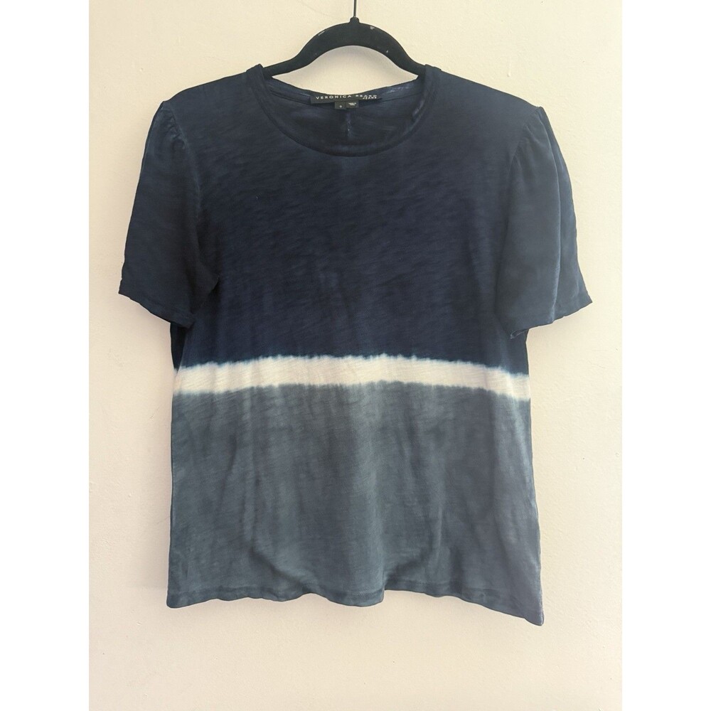 Veronica Beard Callipe Tie-Dye Pima Cotton Tee Small